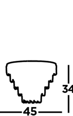 Glaslampen|Kristalllampen*Searchlight Deckenleuchte Kristall Ø 45 cm Rauchglas Art Déco