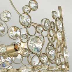 Deckenleuchten|Flurlampen*Elstead Deckenleuchte Kristall Metall in Blattsilber THYMI