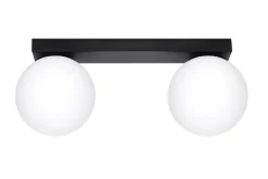 Sollux Deckenleuchte Kugel Schirme 2-flammig G9 Glas Metall< Wohnzimmerlampen|Glaslampen