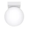 Sollux Deckenleuchte Kugelschirm Weiß Glas Metall Ø 12 cm G9< Deckenleuchten|Flurlampen