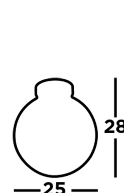 Searchlight Deckenleuchte Kugelschirm Ø 25 cm Rauchglas Metall< Deckenleuchten|Flurlampen