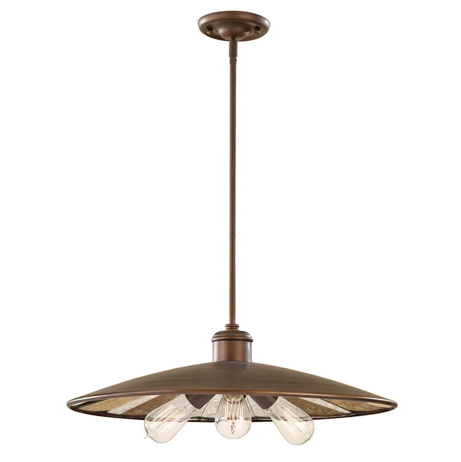 Deckenleuchten|Flurlampen*Elstead Deckenleuchte LANA Bronze Spiegel Ø55cm Lampe