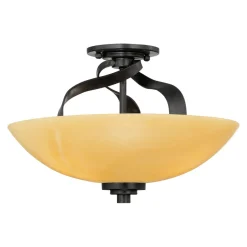 Deckenleuchten|Flurlampen*Elstead Deckenleuchte LAPIDE Gelb Schwarz Design Lampe