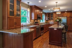 Deckenleuchten|Bürolampen*Elstead Deckenleuchte LARA Mica Glas 4-flmg bis 1,2m Ø56cm