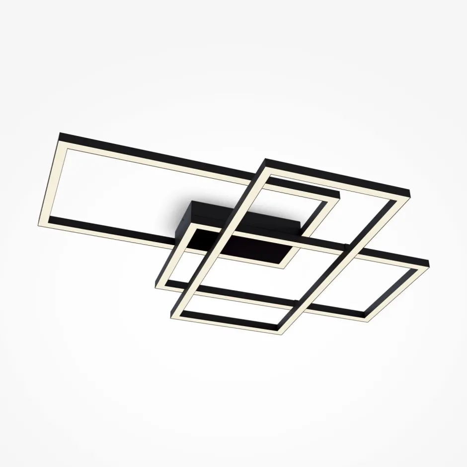 Maytoni Deckenleuchte LED Metall Schwarz 2900 lm Modern MIA< Deckenleuchten|Led Lampen