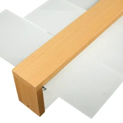 Flurlampen|Bürolampen*Easylight Deckenleuchte LEDA in Echtholz 2-flmg