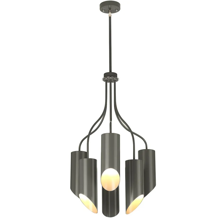 Deckenleuchten|Moderne Lampen*Elstead Deckenleuchte LEYRE Dunkelgrau 6xE27 Ø52cm Lampe