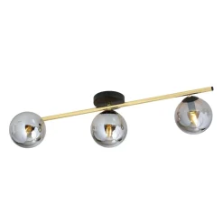 Emibig Deckenleuchte länglich 80 cm Glas Metall LUISELLA< Deckenleuchten|Flurlampen