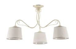 Deckenleuchten|Stofflampen*Jupiter Deckenleuchte LOCOLA Stoff Ø80cm Wohnzimmer Lampe