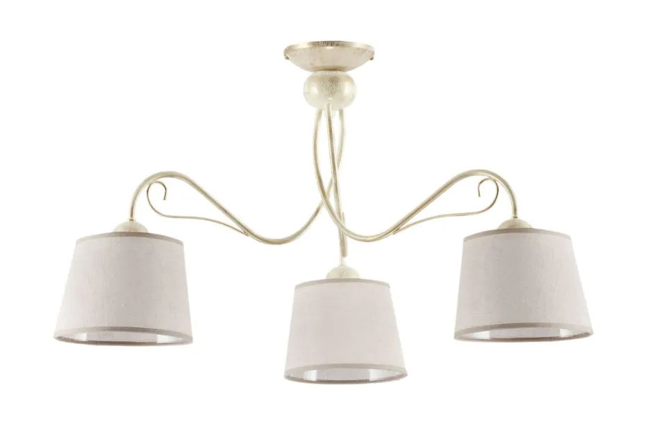 Deckenleuchten|Stofflampen*Jupiter Deckenleuchte LOCOLA Stoff Ø80cm Wohnzimmer Lampe