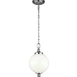 Hängelampen|Esszimmer Lampen*Elstead Deckenleuchte LORIN in Nickel Ø22cm kürzbar Lampe