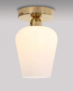 Giovanni Battista Deckenleuchte Messing Glas Vintage Wohnzimmer< Deckenleuchten|Flurlampen