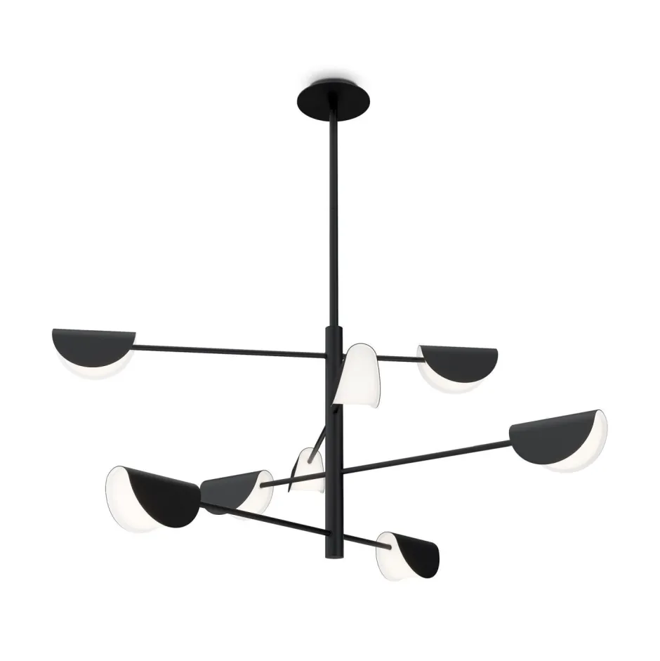 Maytoni Deckenleuchte Metall 125 cm breit Schwarz G9 Modern< Deckenleuchten|Badezimmer Lampe