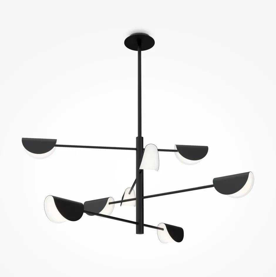 Maytoni Deckenleuchte Metall 125 cm breit Schwarz G9 Modern< Deckenleuchten|Badezimmer Lampe