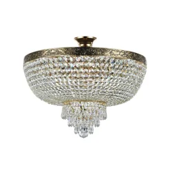 Deckenleuchten|Esszimmer Lampen*Maytoni Deckenleuchte Metall D: 50 cm rund in Gold antik E27