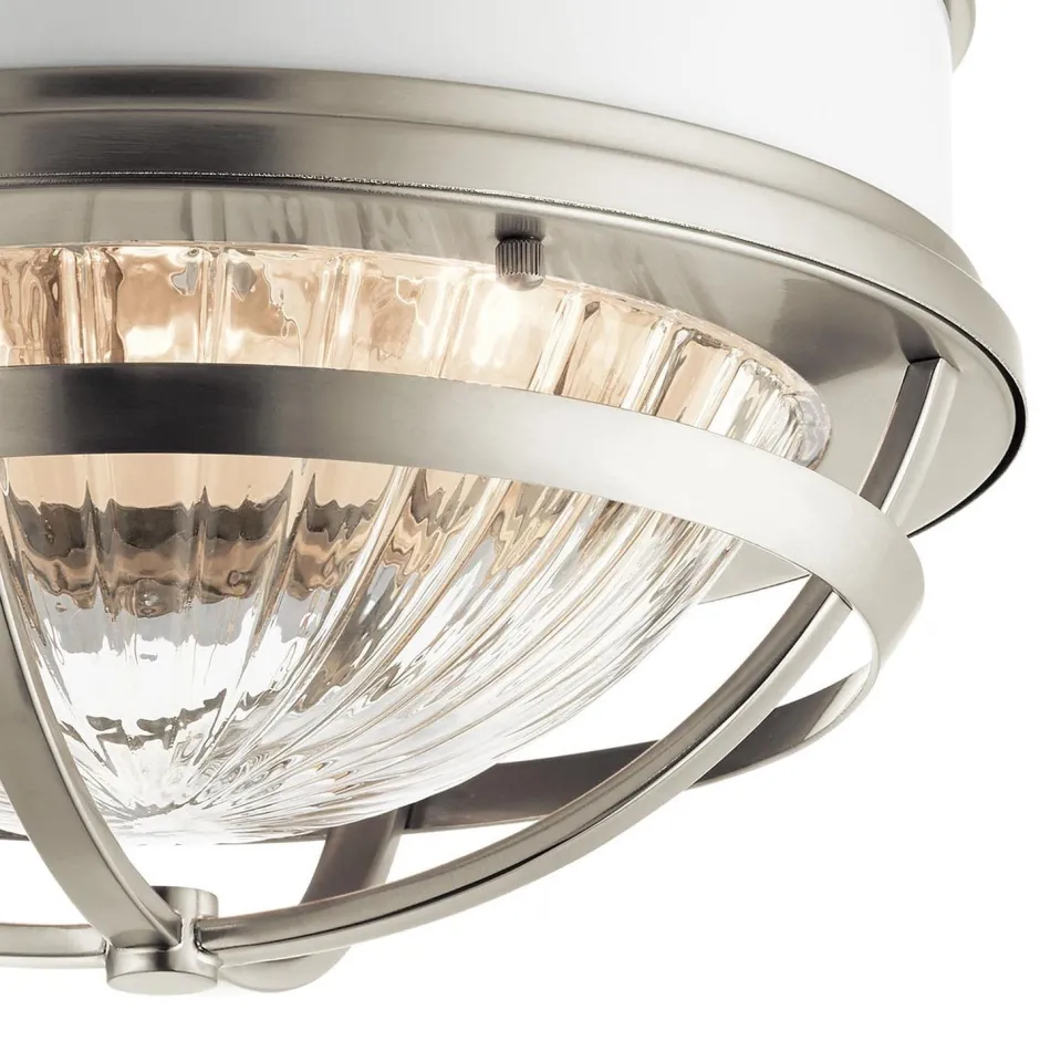 Deckenleuchten|Badezimmer Lampe*Elstead Deckenleuchte Metall Glas D: 30,5 cm rund 2x E27