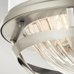 Deckenleuchten|Badezimmer Lampe*Elstead Deckenleuchte Metall Glas D: 30,5 cm rund 2x E27