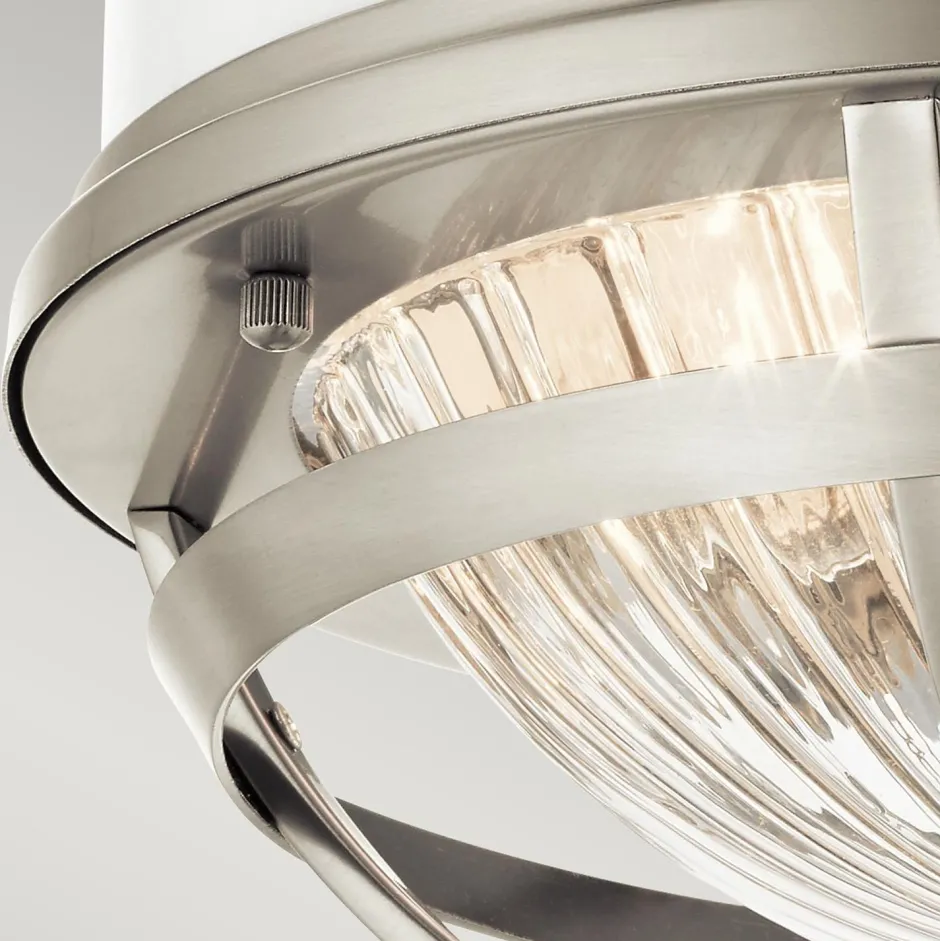 Deckenleuchten|Badezimmer Lampe*Elstead Deckenleuchte Metall Glas D: 30,5 cm rund 2x E27