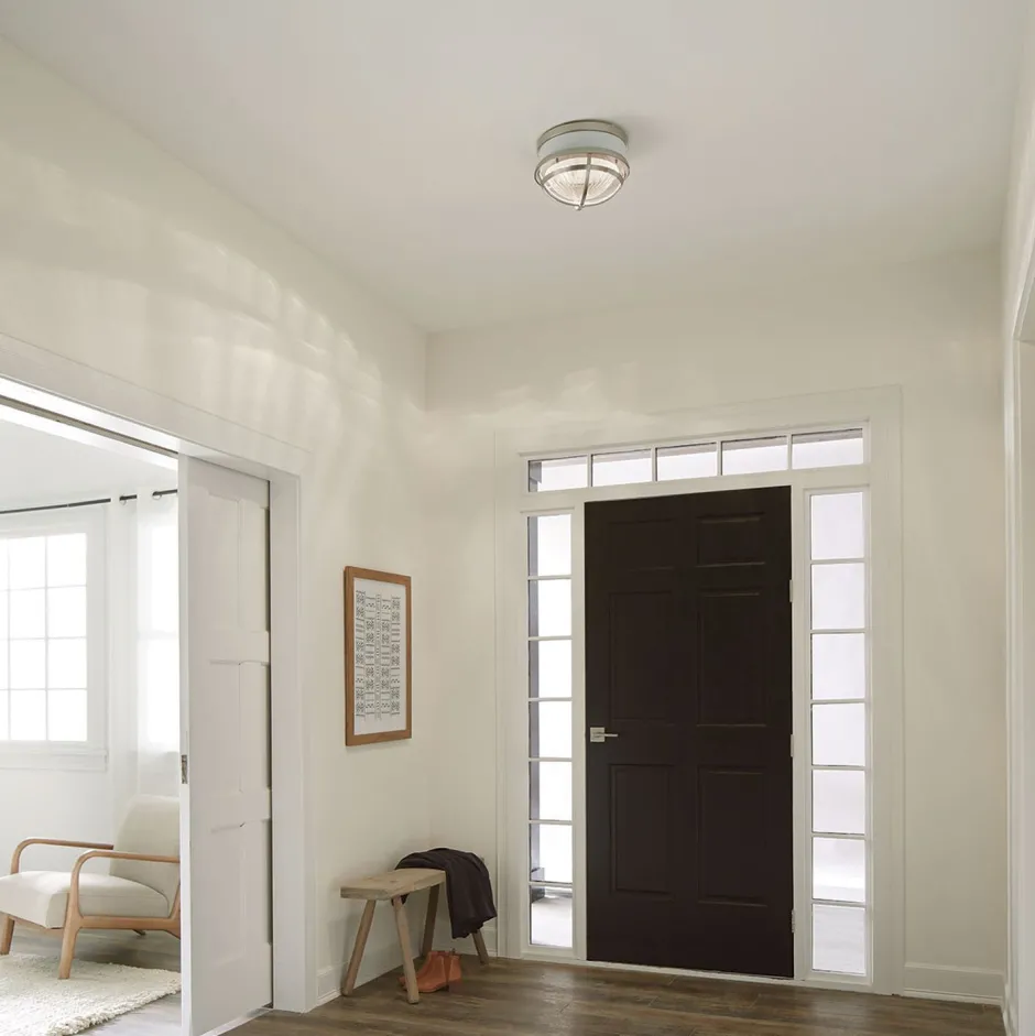 Deckenleuchten|Badezimmer Lampe*Elstead Deckenleuchte Metall Glas D: 30,5 cm rund 2x E27