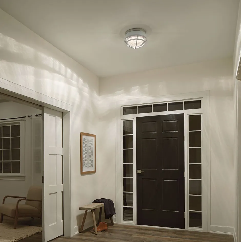 Deckenleuchten|Badezimmer Lampe*Elstead Deckenleuchte Metall Glas D: 30,5 cm rund 2x E27