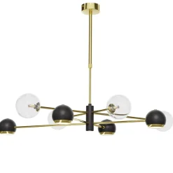 Jupiter Deckenleuchte Metall Glas G9 GU10 in Gold Schwarz< Deckenleuchten|Bürolampen