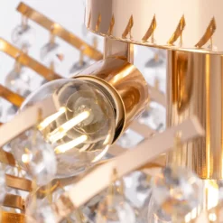 Maytoni Deckenleuchte Metall Glas E14 rund Ø 41 cm in Gold MARA< Deckenleuchten|Flurlampen