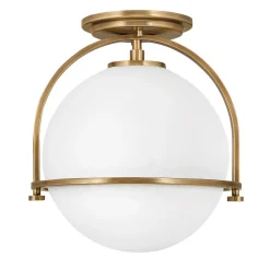 Deckenleuchten|Badezimmer Lampe*Elstead Deckenleuchte Metall Glas rund Ø 28,2 cm E27 Vintage