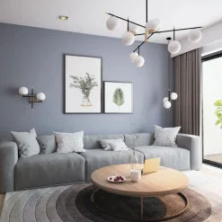 Deckenleuchten|Badezimmer Lampe*Maytoni Deckenleuchte Metall Glas E14 131,5 cm breit Modern OLE