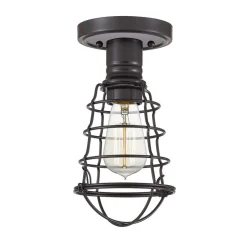 Deckenleuchten|Flurlampen*Elstead Deckenleuchte Metall rund Ø 14,5 cm in Bronze Antik