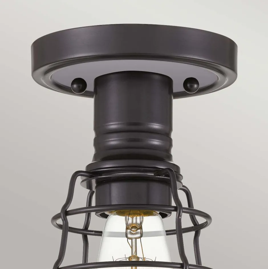 Deckenleuchten|Flurlampen*Elstead Deckenleuchte Metall rund Ø 14,5 cm in Bronze Antik