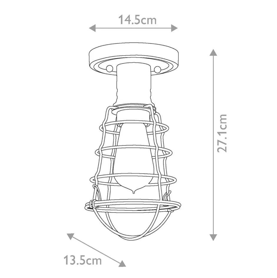 Deckenleuchten|Flurlampen*Elstead Deckenleuchte Metall rund Ø 14,5 cm in Bronze Antik