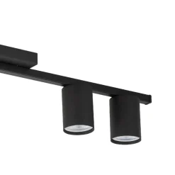 Wohnzimmerlampen|Bürolampen*TK Lighting Deckenleuchte Metall Schwarz 80 cm lang 3-flammig
