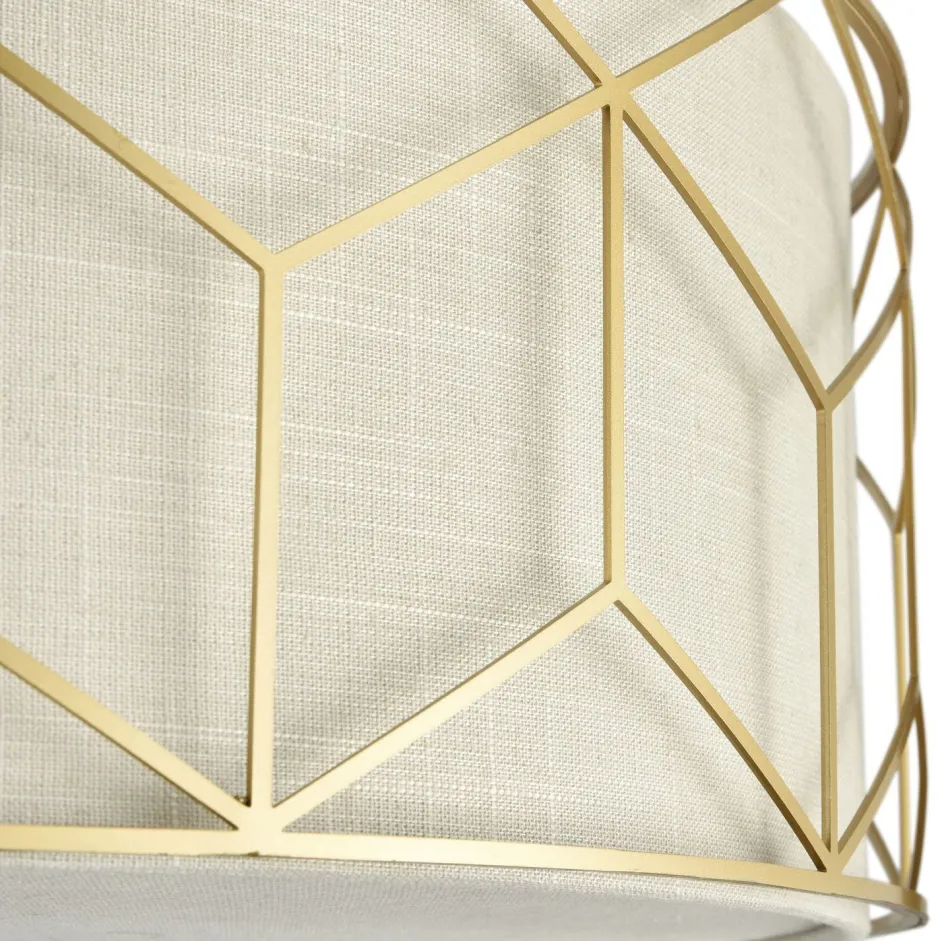 Deckenleuchten|Flurlampen*Maytoni Deckenleuchte Metall Stoff E27 D: 57 cm rund Modern