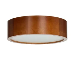 Lamkur Deckenleuchte mit Holz Zimmerlampe Wohnzimmer rund< Holzlampen|Moderne Lampen