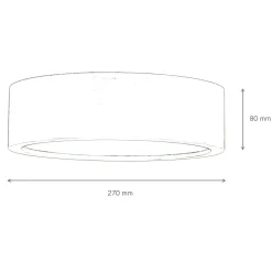 Lamkur Deckenleuchte mit Holz Zimmerlampe Wohnzimmer rund< Holzlampen|Moderne Lampen