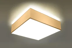 Deckenleuchten|Flurlampen*Sollux Deckenleuchte Modern 55 cm breit Weiß quadratisch