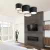 Deckenleuchten|Bürolampen*TK Lighting Deckenleuchte Modern 5-flammig Schwarz Gold blendarm E27