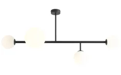 ALDEX Deckenleuchte Modern Glas Metall E27 E14 3-flammig< Deckenleuchten|Badezimmer Lampe