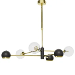 Jupiter Deckenleuchte Modern in Gold Schwarz G9 GU10 94 cm lang< Deckenleuchten|Bürolampen