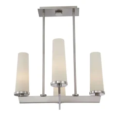 Elstead Deckenleuchte Modern in Nickel Weiß Höhe verstellbar< Deckenleuchten|Moderne Lampen