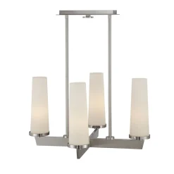 Elstead Deckenleuchte Modern in Nickel Weiß Höhe verstellbar< Deckenleuchten|Moderne Lampen