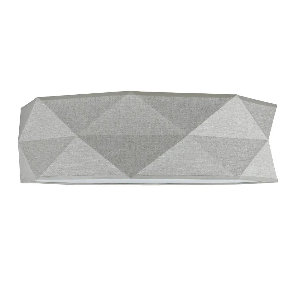 TK Lighting Deckenleuchte Modern Leinen 52 cm breit 4x E27 wohnlich< Moderne Lampen|Wohnzimmerlampen