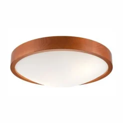 Lamkur Deckenleuchte Modern Wohnzimmer Holz rustikal rund< Deckenleuchten|Flurlampen