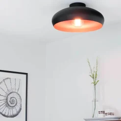 Deckenleuchten|Flurlampen*Eglo Deckenleuchte Mogano Kupfer Ø40cm