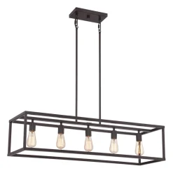 Deckenleuchten|Designerlampen*Elstead Deckenleuchte PEROY Bronze B:97cm kürzbar Lampe