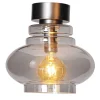 Deckenleuchten|Wohnzimmerlampen*By Rydéns Deckenleuchte Rauchglas Metall 30 cm breit E27 klein