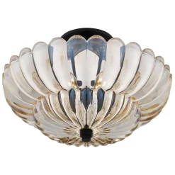 Elstead Deckenleuchte Rauchglas rund Ø 39,5 cm 4x E14< Deckenleuchten|Flurlampen