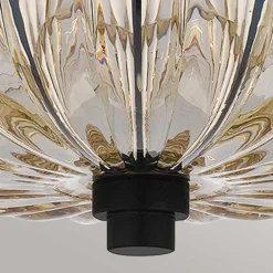 Elstead Deckenleuchte Rauchglas rund Ø 39,5 cm 4x E14< Deckenleuchten|Flurlampen