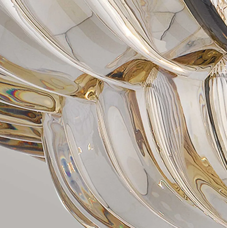 Elstead Deckenleuchte Rauchglas rund Ø 39,5 cm 4x E14< Deckenleuchten|Flurlampen