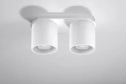 Sollux Deckenleuchte RODA in Weiß 2-flmg< Deckenleuchten|Flurlampen